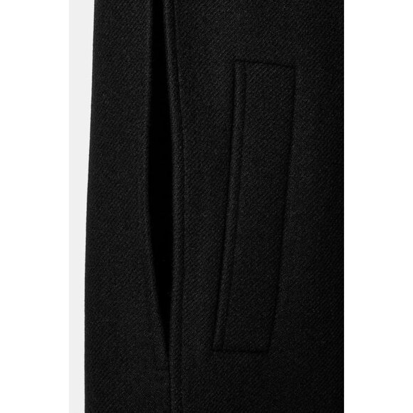 ZARA ZW COLLECTION LIMITED EDITION WOOL BLEND CAPE COAT - Picture 9 of 10